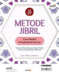 Image of Metode Jibril: Cara Mudah Menghafal Al-Qur'an (Juz 29)
